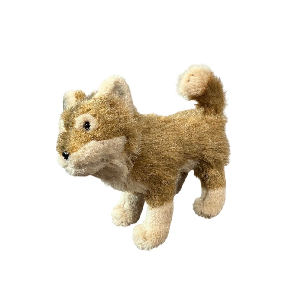 American Girl WellieWishers Wolf Pup Plush Brown Tan Standing Dog GLJ45 2019